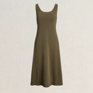 Polo by Ralph Lauren Olive Sleeveless Midi Dress